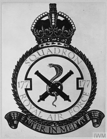 Coat of arms (crest) of the No 177 Squadron, Royal Air Force