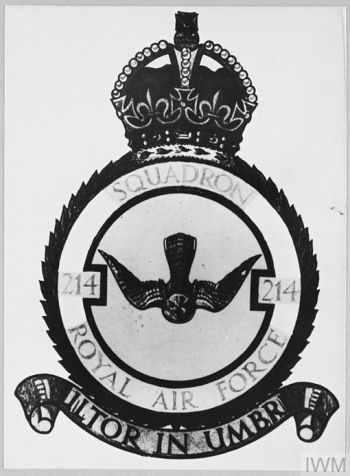 Coat of arms (crest) of the No 214 Squadron, Royal Air Force