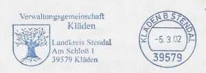 Arms of Verwaltungsgemeinschaft Kläden