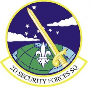 Coat of arms (crest) of the 2nd Security Forces Squadron, US Air Force