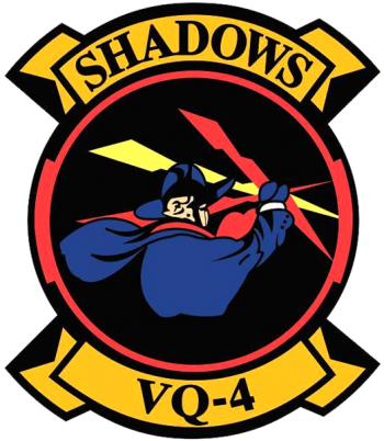 Coat of arms (crest) of the Feet Air Reconnaissance Squadron 4 (VQ-4) Shadows, US Navy