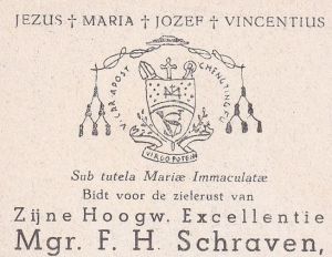 Arms (crest) of Franciscus Hubertus Schraven