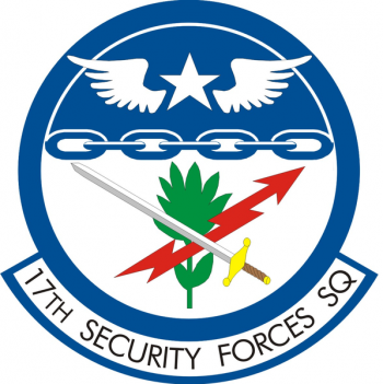 Coat of arms (crest) of the 17th Security Forces Squadron, US Air Force