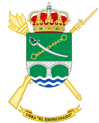 Coat of arms (crest) of the Base Services Unit El Empecinado, Spanish Army