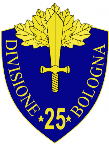 Coat of arms (crest) of the 25th Infantry Division Bologna, Italian Army