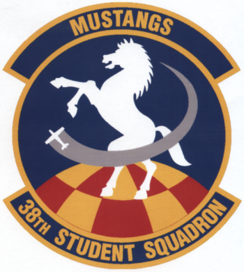 Coat of arms (crest) of the 38th Student Squadron, US Air Force