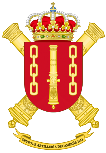Coat of arms (crest) of the Field Artillery Group I-11, Spanish Army