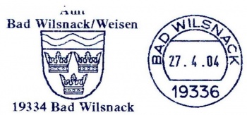 Wappen von Amt Bad Wilsnack/Weisen