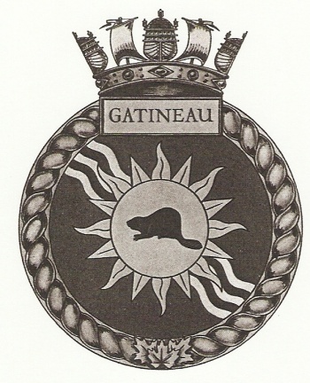 Coat of arms (crest) of the HMCS Gatineau, Royal Canadian Navy
