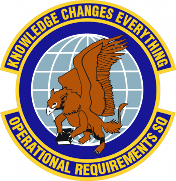 Coat of arms (crest) of the Operational Requirements Squadron, US Air Force