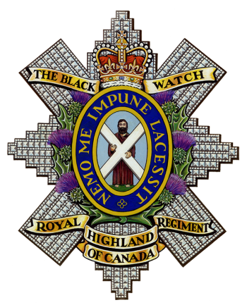 Arms of The Black Watch (Royal Highland Regiment) of Canada, Canadian Army