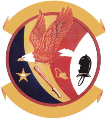 Coat of arms (crest) of the 20th Air Police (later Security Forces) Squadron, US Air Force