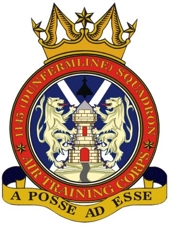 Coat of arms (crest) of the No 1145 (Dunfermline) Squadron, Air Training Corps