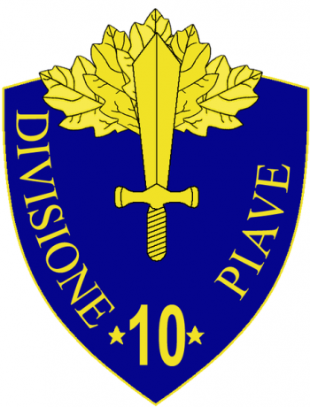 Coat of arms (crest) of the 10th Infantry Division Piave, Italian Army