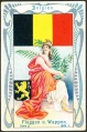Arms, Flags and Types of Nations trade card Natrogat Belgien