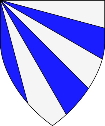 Heraldic glossary:Gyronny of 6 From Dexter Chief