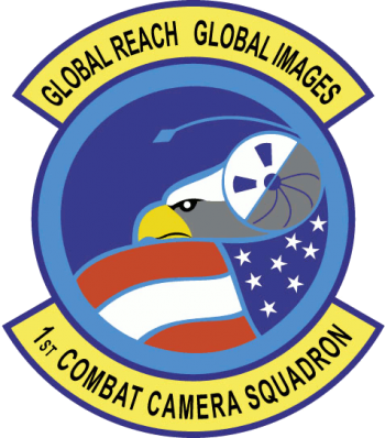Coat of arms (crest) of the 1st Combat Camera Squadron, US Air Force