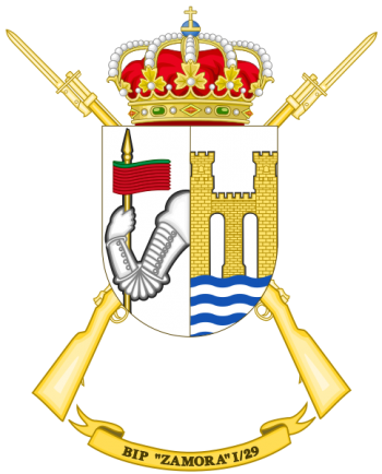 Coat of arms (crest) of the Protected Infantry Battalion Zamora I-29, Spanish Army