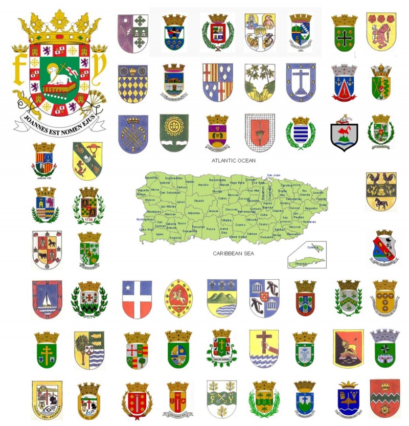 Coat of arms (crests) of Puerto Rico - Escudos de Puerto Rico