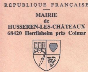 Blason de Husseren-les-Châteaux/Coat of arms (crest) of {{PAGENAME