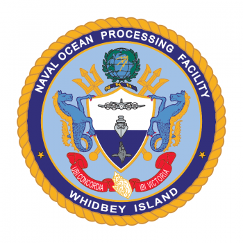 Coat of arms (crest) of the Naval Ocean Processing Facility Whidbey Island, US Navy