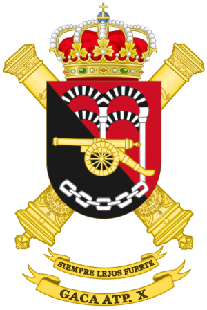 Selfpropelled Field Artillery Group X, Spanish Army.png