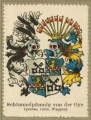 Wappen Schimmelpfennig von der Oye nr. 1092 Schimmelpfennig von der Oye