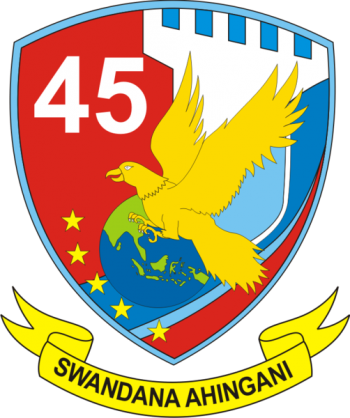 Coat of arms (crest) of the Air Squadron 45, Indonesian Air Force