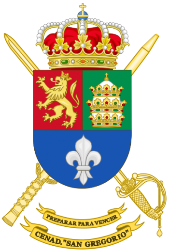 Coat of arms (crest) of the National Training Center San Gregorio, Spanish Army