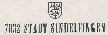 Wappen von Sindelfingen/Coat of arms (crest) of Sindelfingen