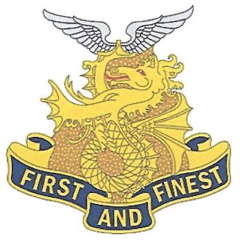 Coat of arms (crest) of 1st Transportation Battalion, US Army