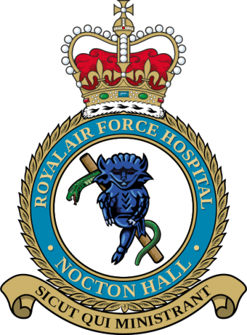 Coat of arms (crest) of the Royal Air Force Hospital Nocton Hall, Royal Air Force