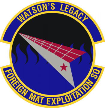 Coat of arms (crest) of the Foreign Materiel Exploitation Squadron, US Air Force
