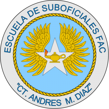 Coat of arms (crest) of the Non Commissioned Officer School of the Colombian Air Force CT Andres M. Diaz