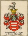 Wappen Koromowski von Liptau und Orawie nr. 535 Koromowski von Liptau und Orawie