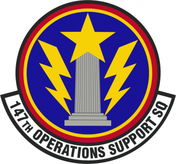 Coat of arms (crest) of the 147th Operations Support Squadron, Texas Air National Guard