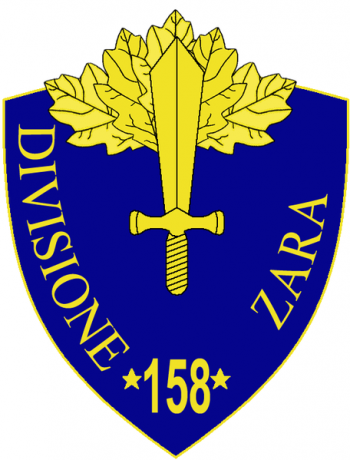 Coat of arms (crest) of the 158th Infantry Division Zara, Italian Army