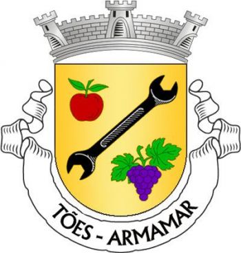 Brasão de Tões/Arms (crest) of Tões