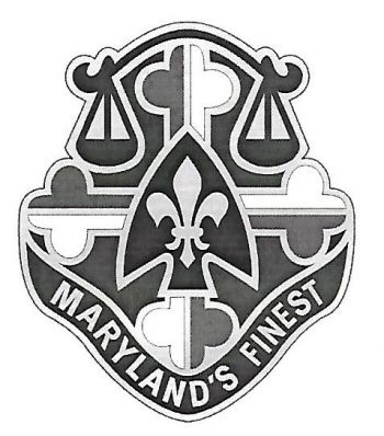 Arms of 115th Military Police Battalion, Maryland National Guard