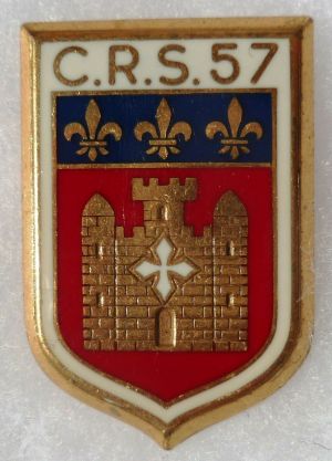 Coat of arms (crest) of Republican Security Company 57, France