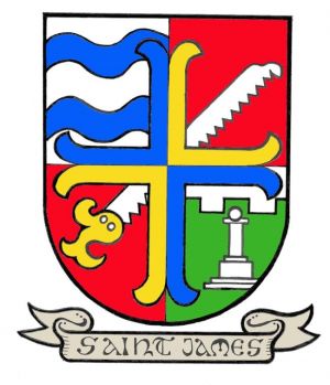 Arms (crest) of St. James Parish, Jamesburg