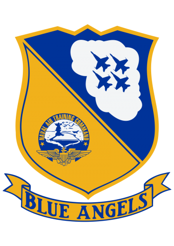 Coat of arms (crest) of the Naval Flight Demonstration Squadron Blue Angels, US Navy