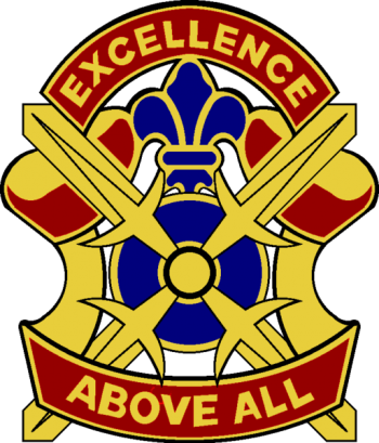 Coat of arms (crest) of 381st Replacement Battalion, US Army
