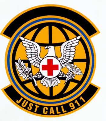 Coat of arms (crest) of the 911th Aeromedical Evacuation Squadron, US Air Force