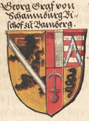 Arms (crest) of Georg von Schaumberg