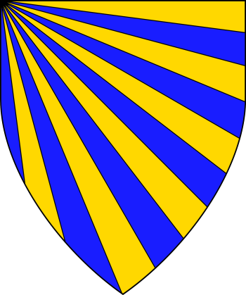 Heraldic glossary:Gyronny of 12 From Dexter Chief