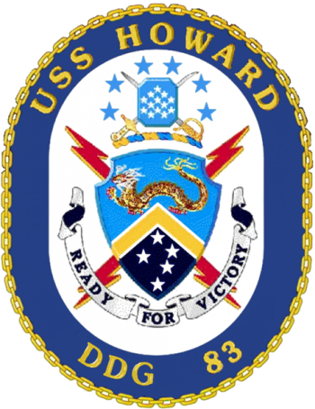 Coat of arms (crest) of the Destroyer USS Howard