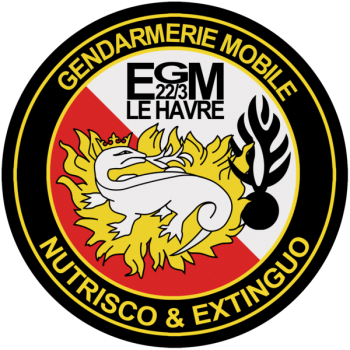 Coat of arms (crest) of the Mobile Gendarmerie Squadron 22-3, France