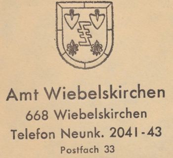 Wappen von Amt Wiebelskirchen