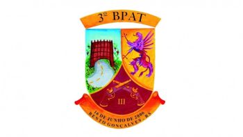 Coat of arms (crest) of 3rd Turistical Areas Policing Battalion, Rio Grande do Sul